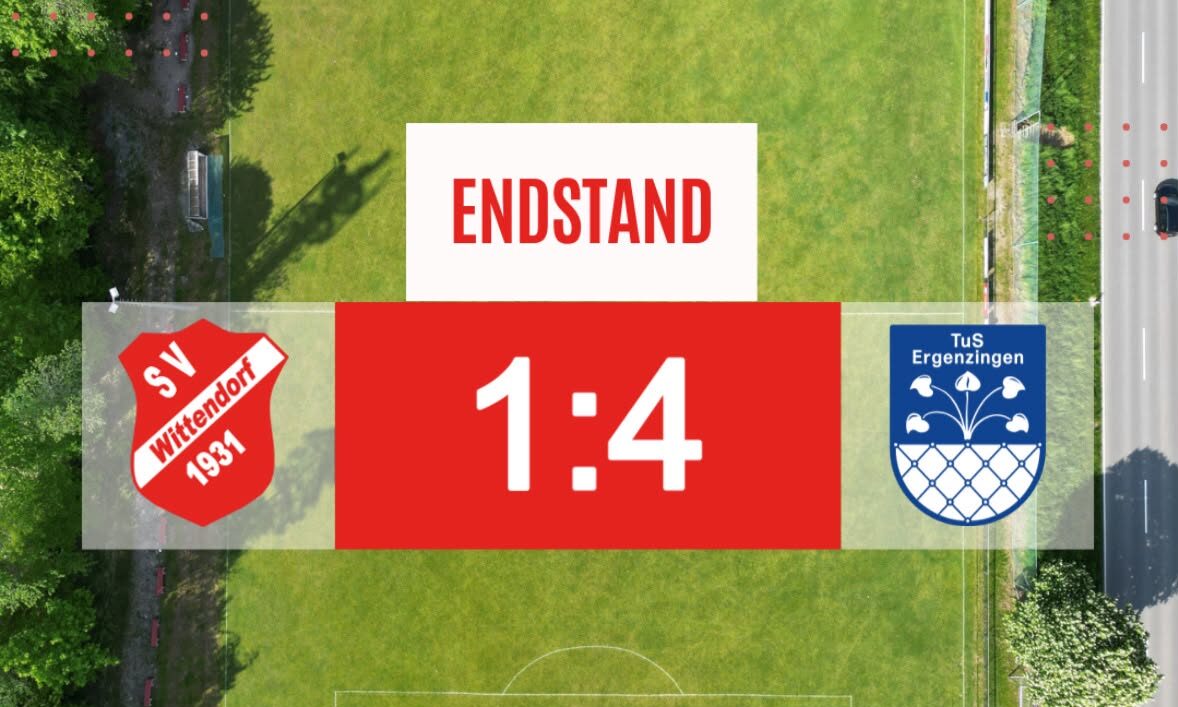 Wir verlieren verdient mit 1:4
